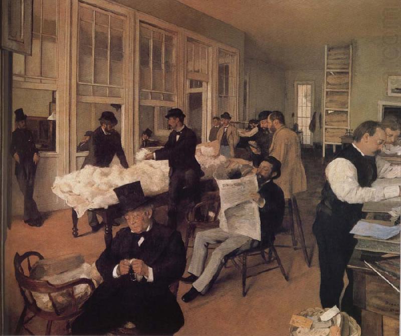 Edgar Degas Cotton trade china oil painting image